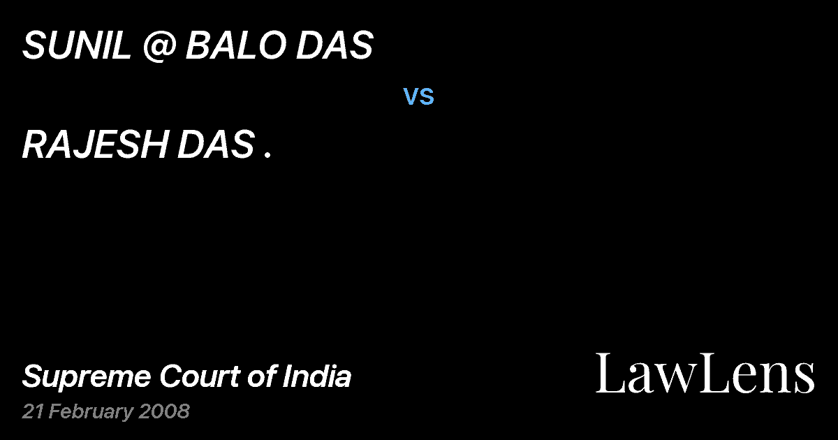 Preview image for SUNIL @ BALO DAS vs. RAJESH DAS .
