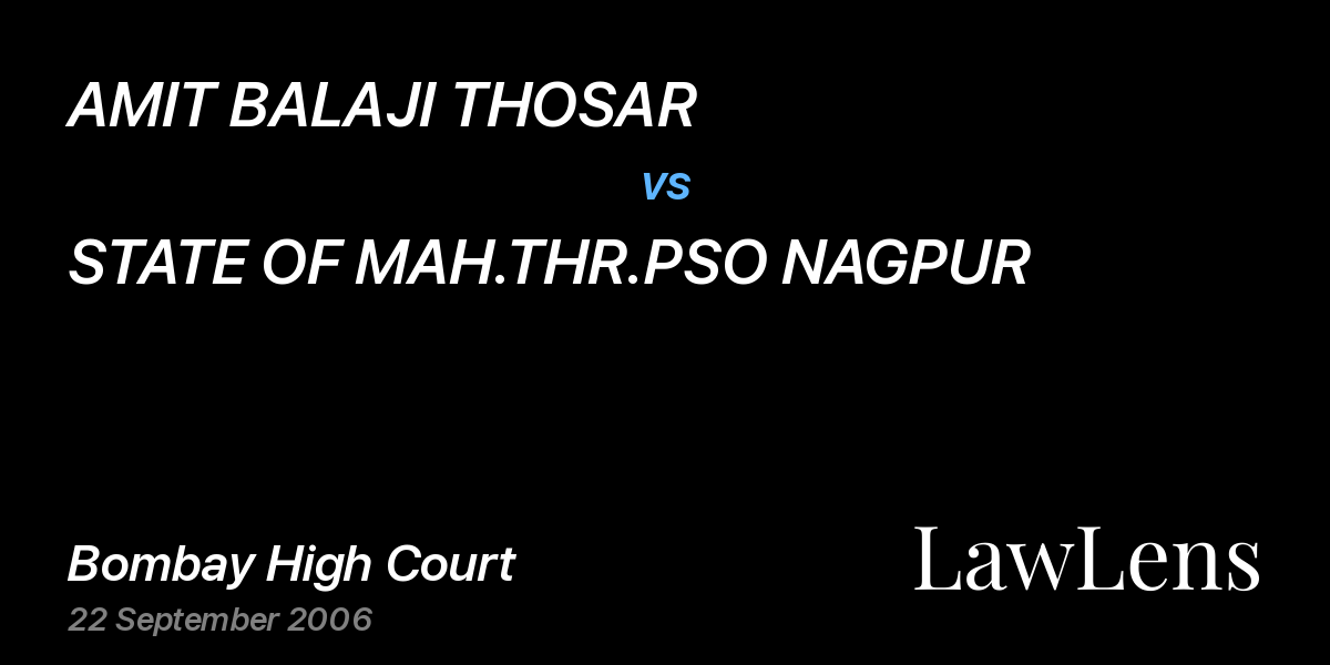Preview image for AMIT BALAJI THOSAR vs. STATE OF MAH.THR.PSO NAGPUR