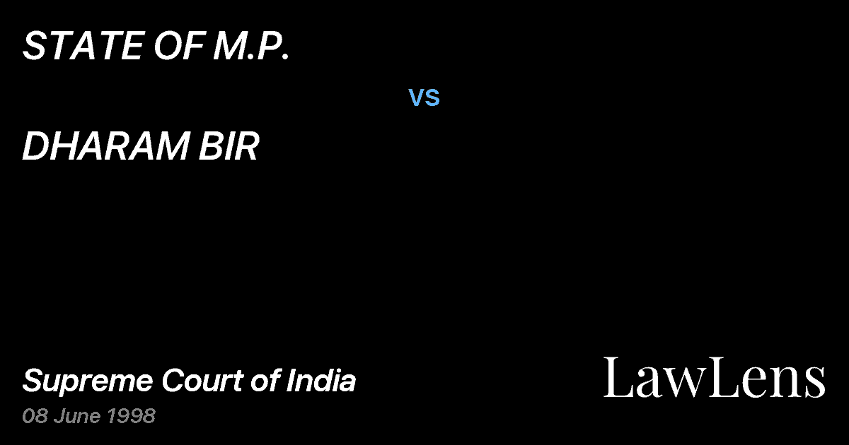 Preview image for STATE OF M.P. vs. DHARAM BIR