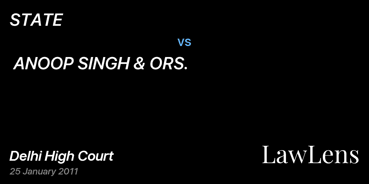 Preview image for STATE  vs.  ANOOP SINGH & ORS. 
