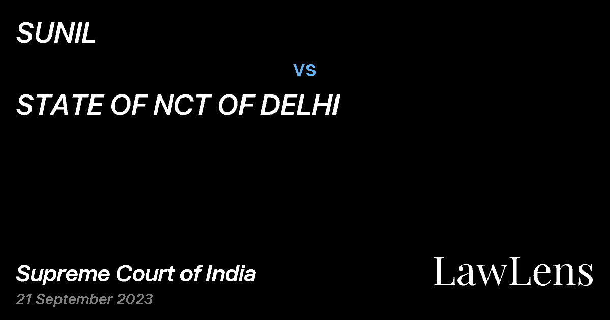Preview image for SUNIL vs. STATE OF NCT OF DELHI