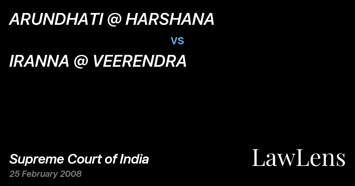 Preview image for ARUNDHATI @ HARSHANA vs. IRANNA @ VEERENDRA