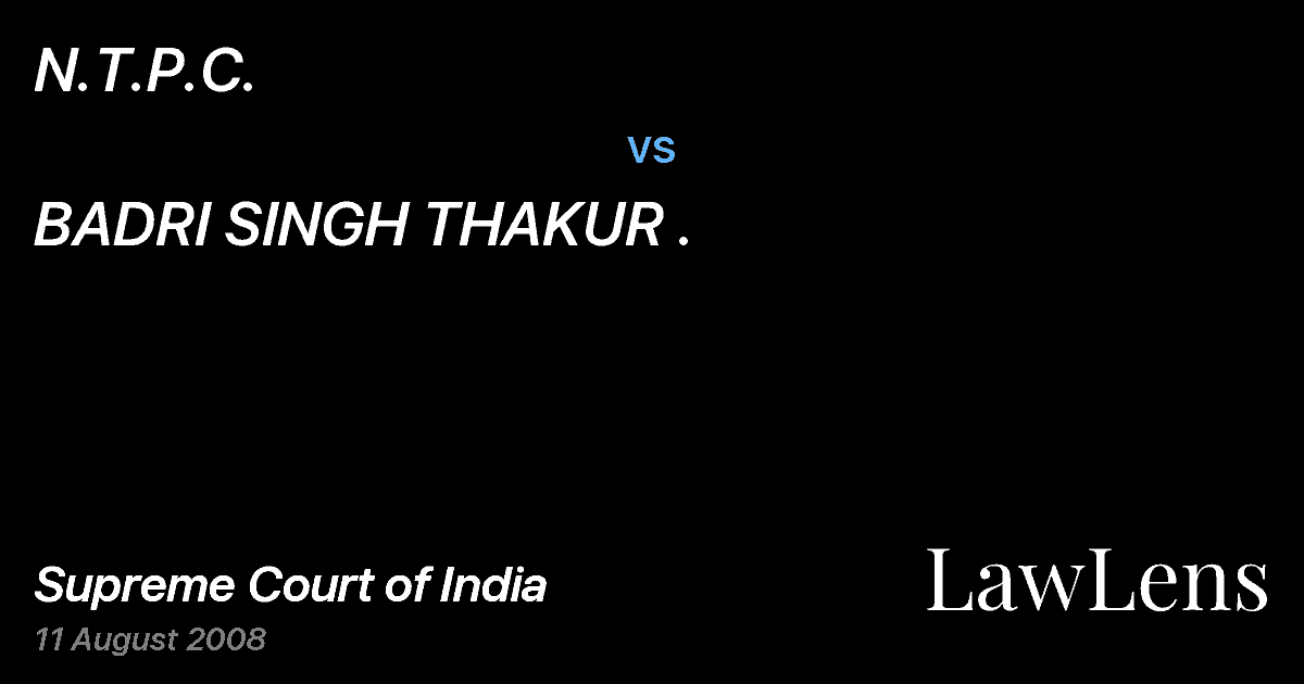 Preview image for N.T.P.C. vs. BADRI SINGH THAKUR .