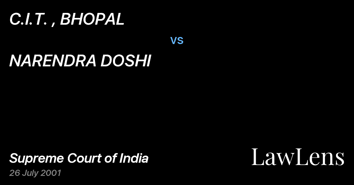 Preview image for C.I.T. , BHOPAL vs. NARENDRA DOSHI