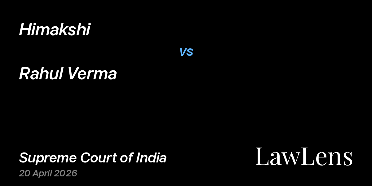 Preview image for Himakshi vs. Rahul Verma