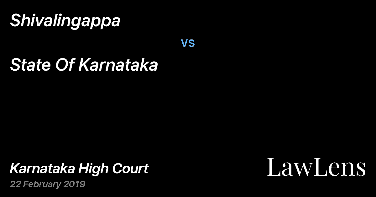 Preview image for Shivalingappa vs. State Of Karnataka