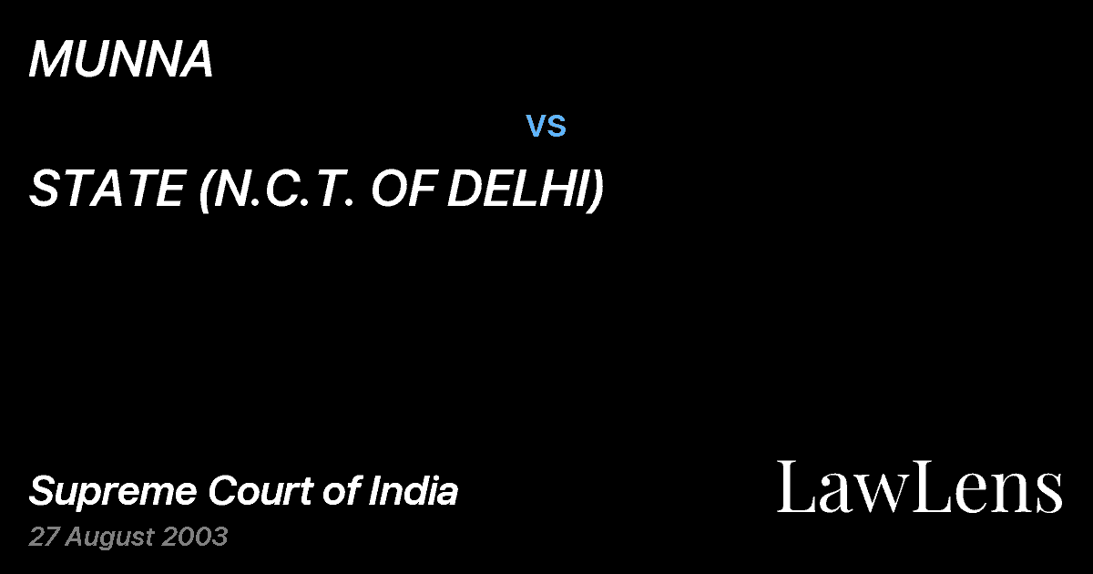 Preview image for MUNNA vs. STATE (N.C.T. OF DELHI)