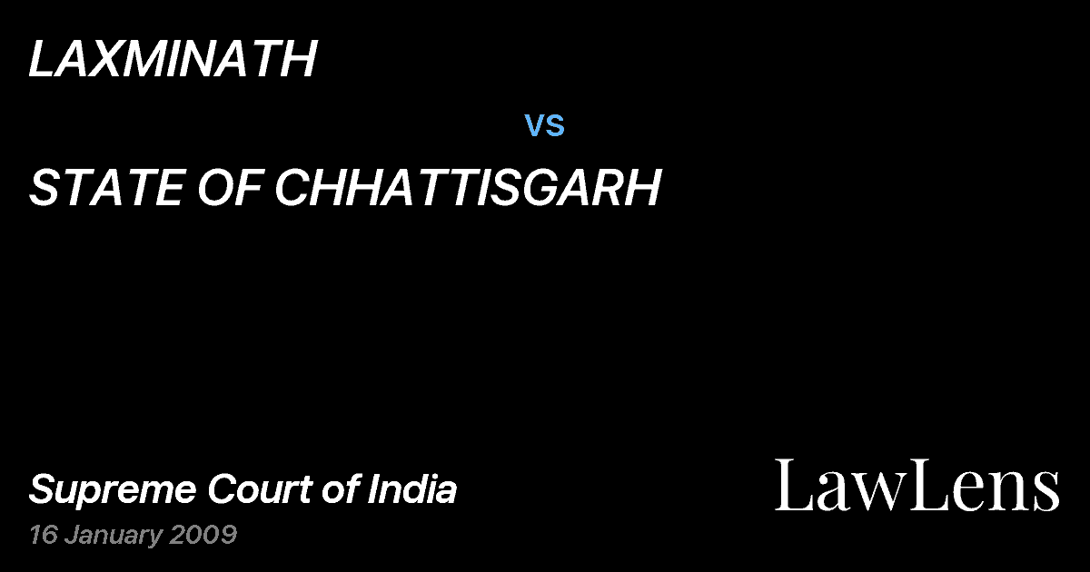 Preview image for LAXMINATH vs. STATE OF CHHATTISGARH