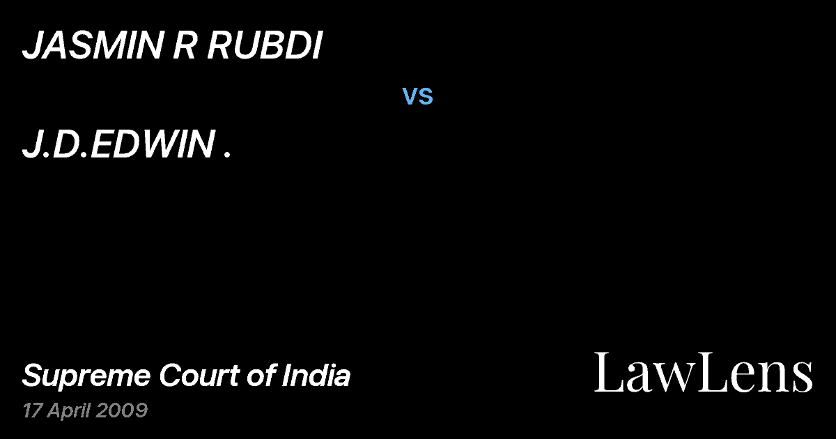 Preview image for JASMIN R RUBDI vs. J.D.EDWIN .