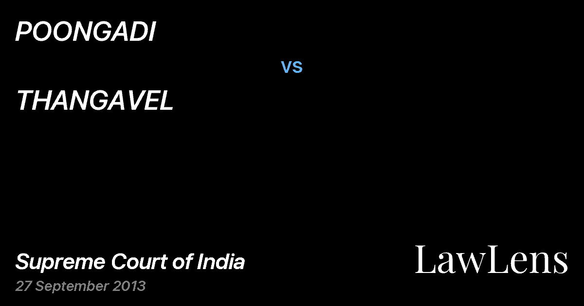 Preview image for POONGADI vs. THANGAVEL