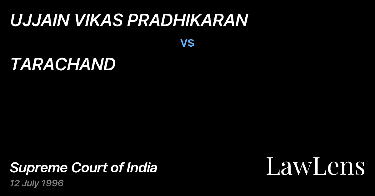 Preview image for UJJAIN VIKAS PRADHIKARAN vs. TARACHAND