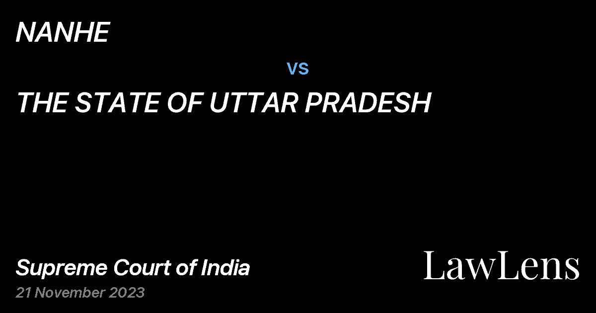 Preview image for NANHE vs. THE STATE OF UTTAR PRADESH