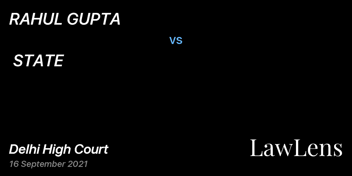 Preview image for RAHUL GUPTA vs. STATE