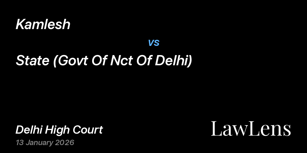 Preview image for Kamlesh vs. State (Govt Of Nct Of Delhi)