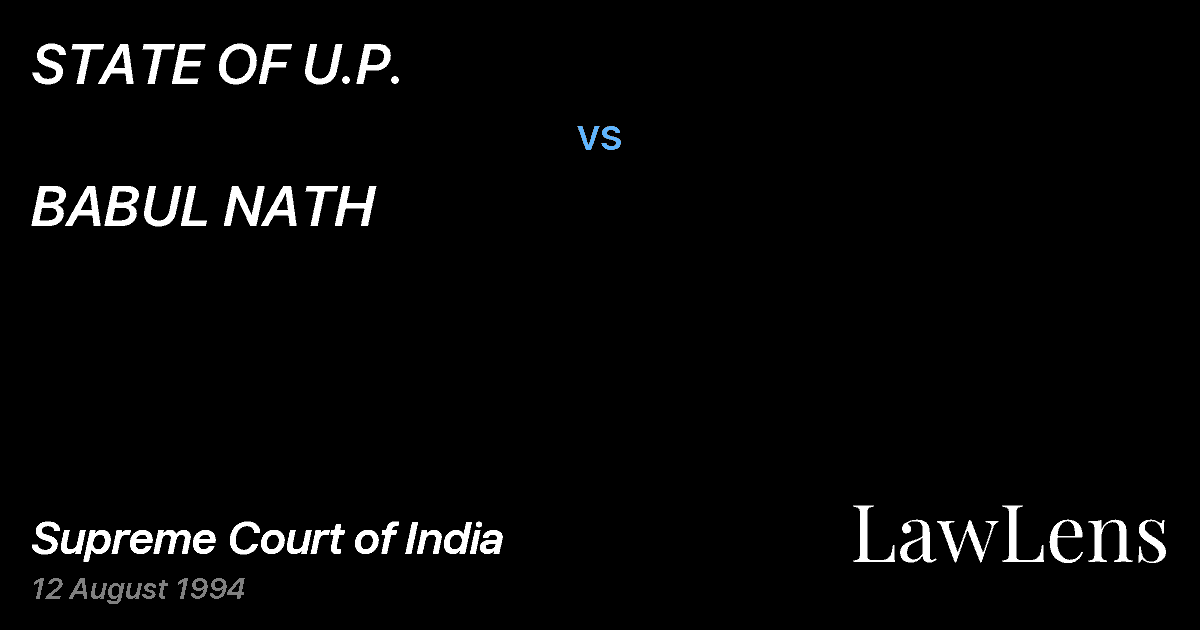 Preview image for STATE OF U.P. vs. BABUL NATH