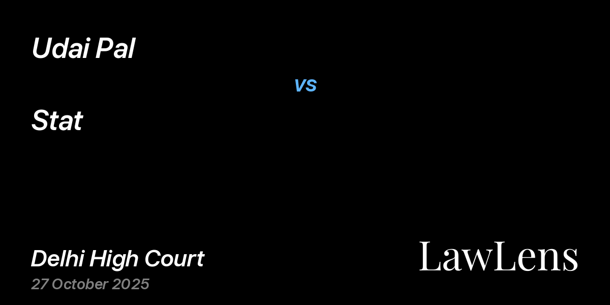 Preview image for Udai Pal vs. Stat