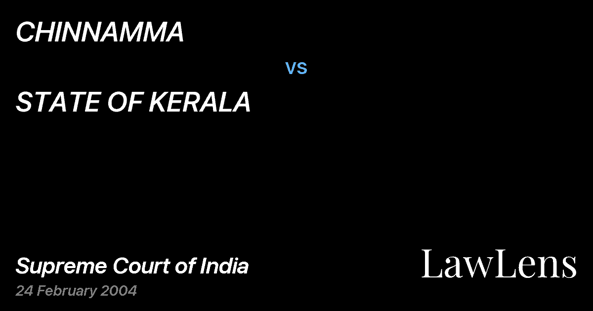 Preview image for CHINNAMMA vs. STATE OF KERALA