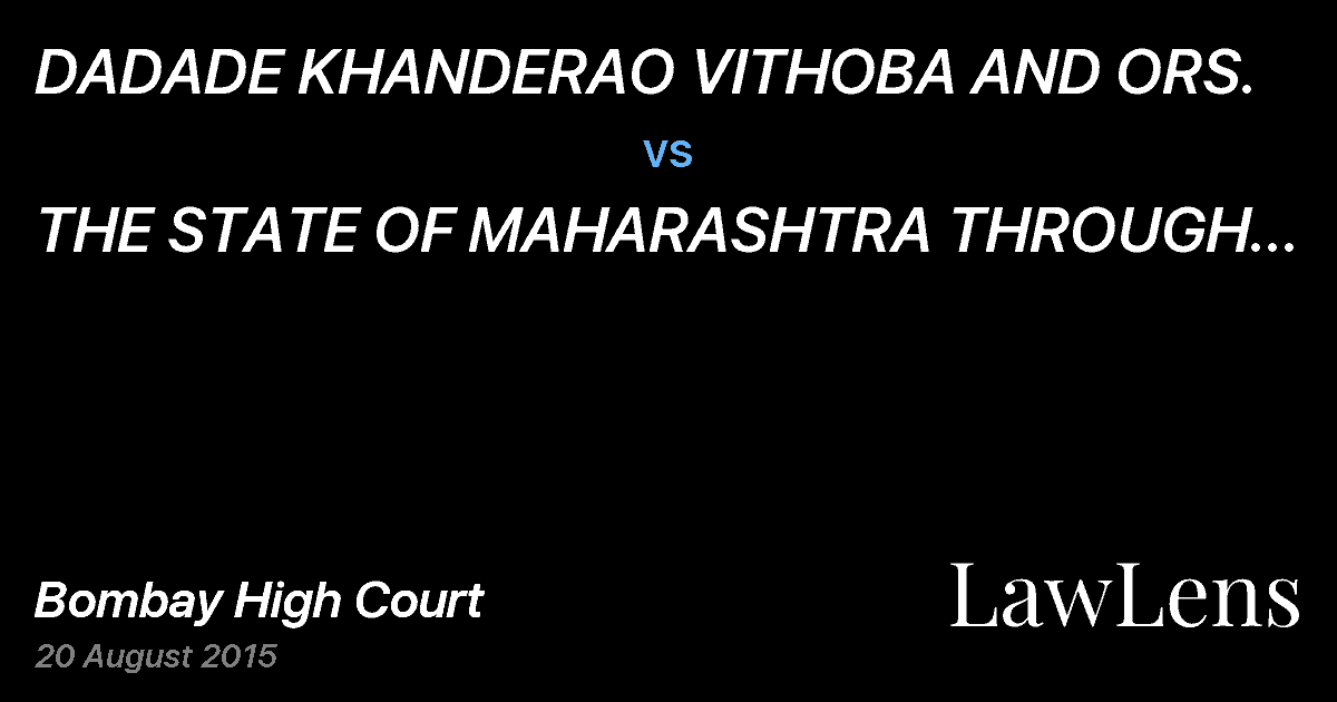 Preview image for DADADE KHANDERAO VITHOBA AND ORS. vs. THE STATE OF MAHARASHTRA THROUGH THE SECRETARY, SCHOOL EDUCATION DEPT. AND ORS.