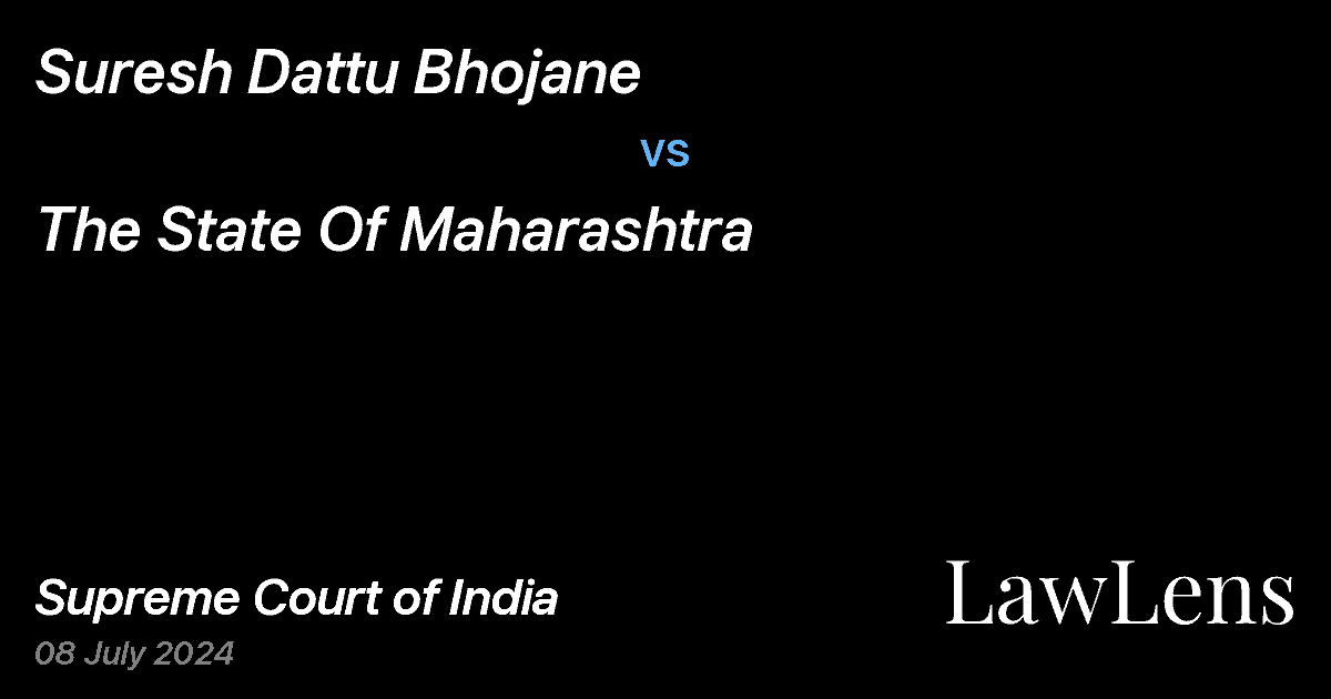 Preview image for SURESH DATTU BHOJANE vs. THE STATE OF MAHARASHTRA