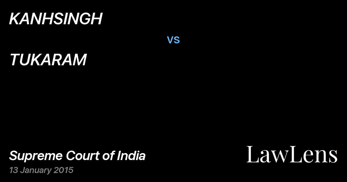 Preview image for KANHSINGH vs. TUKARAM