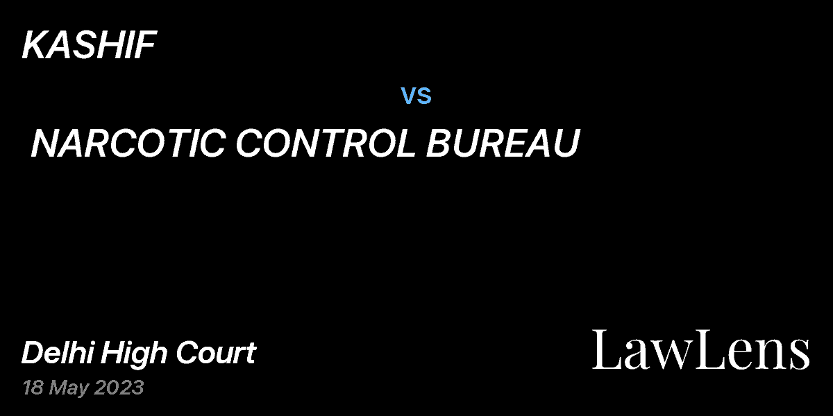 Preview image for KASHIF vs. NARCOTIC CONTROL BUREAU