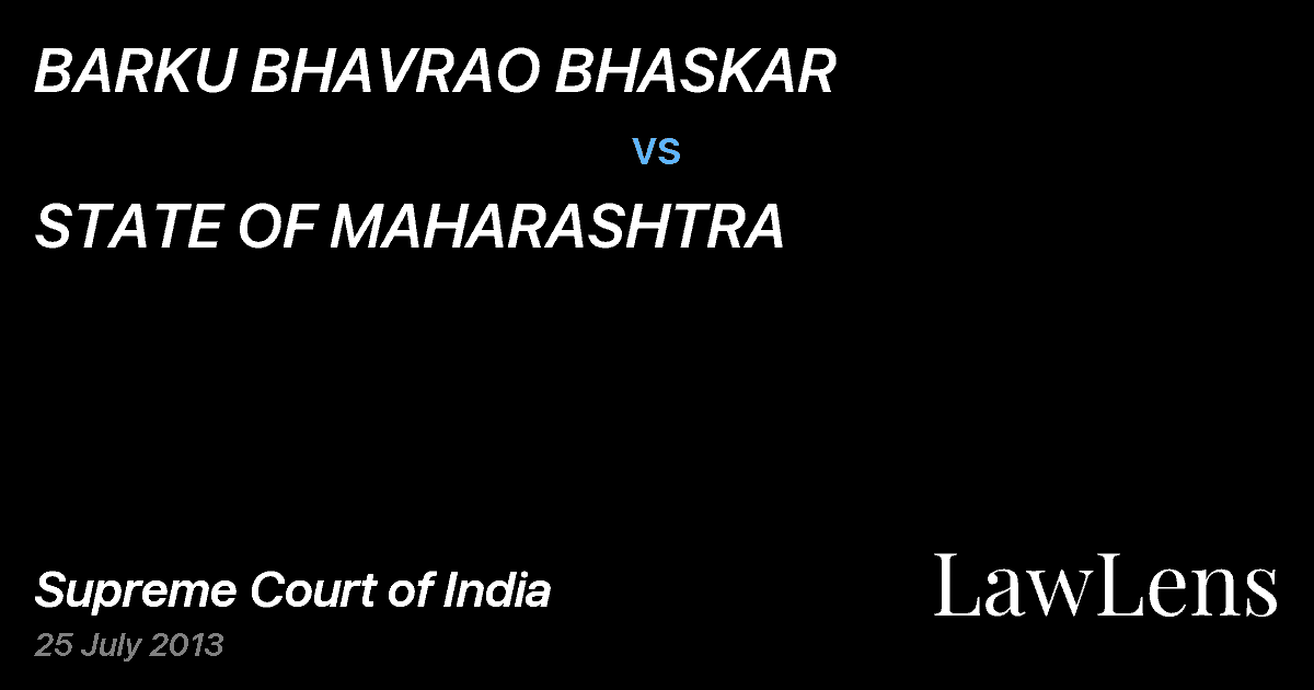 Preview image for BARKU BHAVRAO BHASKAR vs. STATE OF MAHARASHTRA