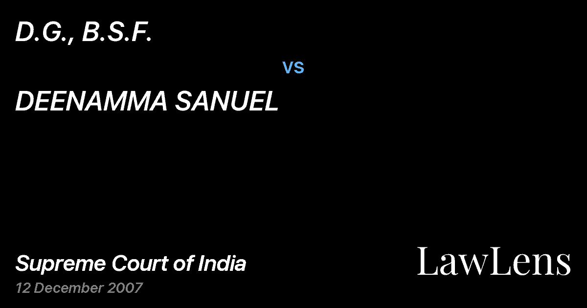Preview image for D.G., B.S.F. vs. DEENAMMA SANUEL