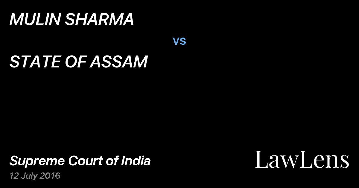 Preview image for MULIN SHARMA vs. STATE OF ASSAM