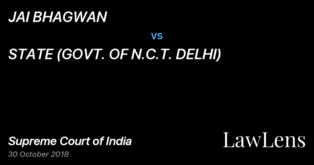 Preview image for JAI BHAGWAN vs. STATE (GOVT. OF N.C.T. DELHI)