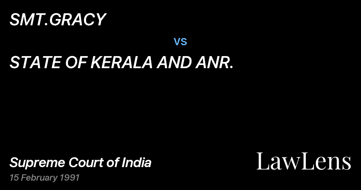 Preview image for SMT.GRACY vs. STATE OF KERALA AND ANR.