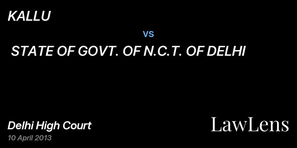 Preview image for KALLU  vs.  STATE OF GOVT. OF N.C.T. OF DELHI