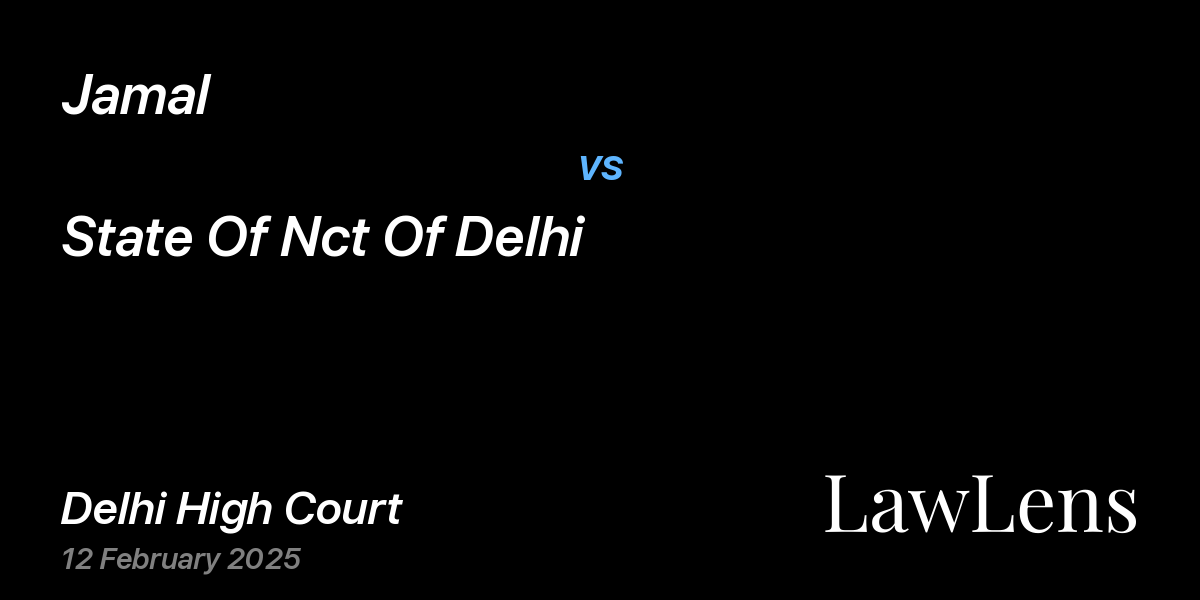 Preview image for Jamal vs. State Of Nct Of Delhi