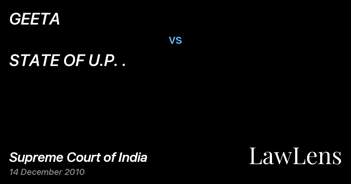 Preview image for GEETA vs. STATE OF U.P. .