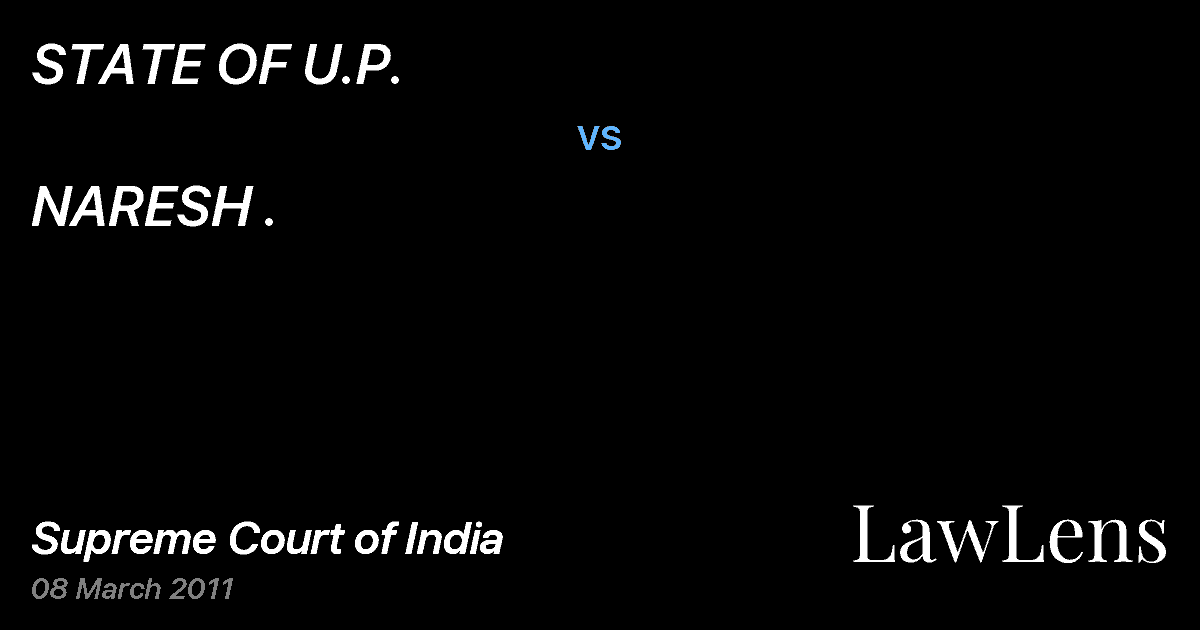 Preview image for STATE OF U.P. vs. NARESH .