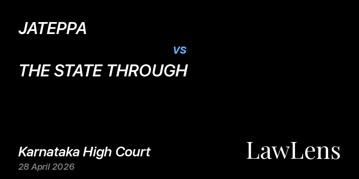 Preview image for JATEPPA vs. THE STATE THROUGH