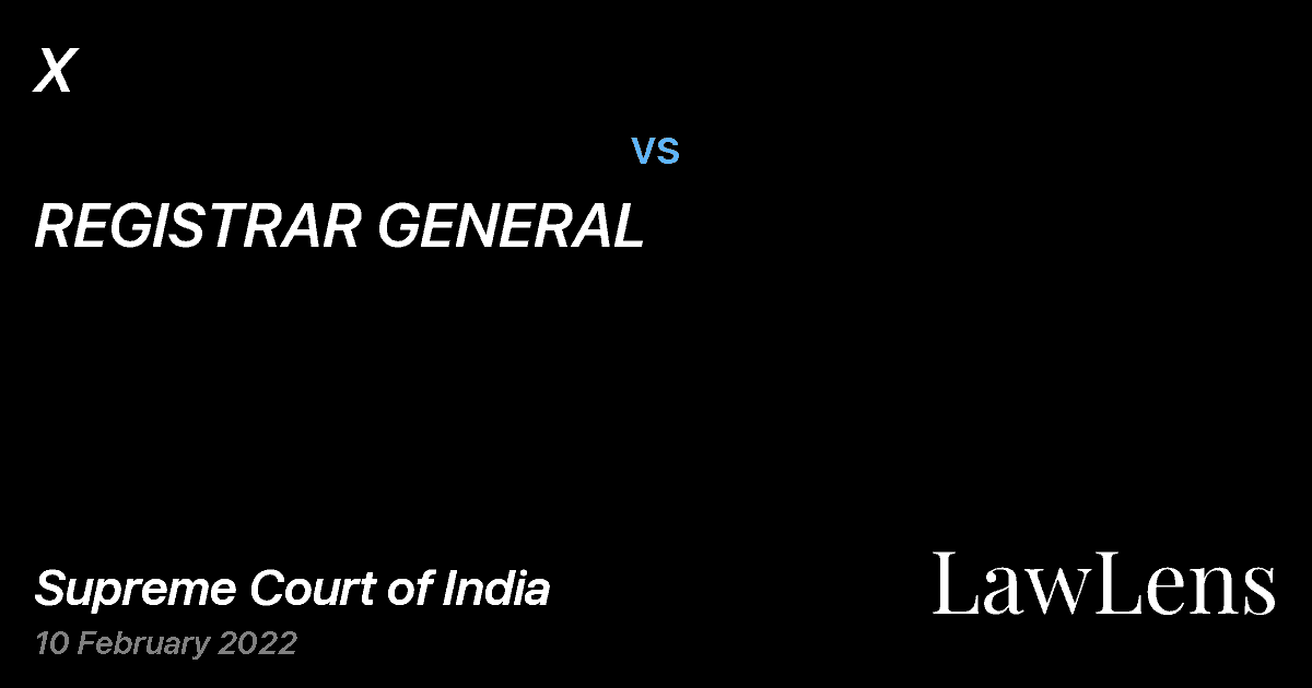 Preview image for X vs. REGISTRAR GENERAL