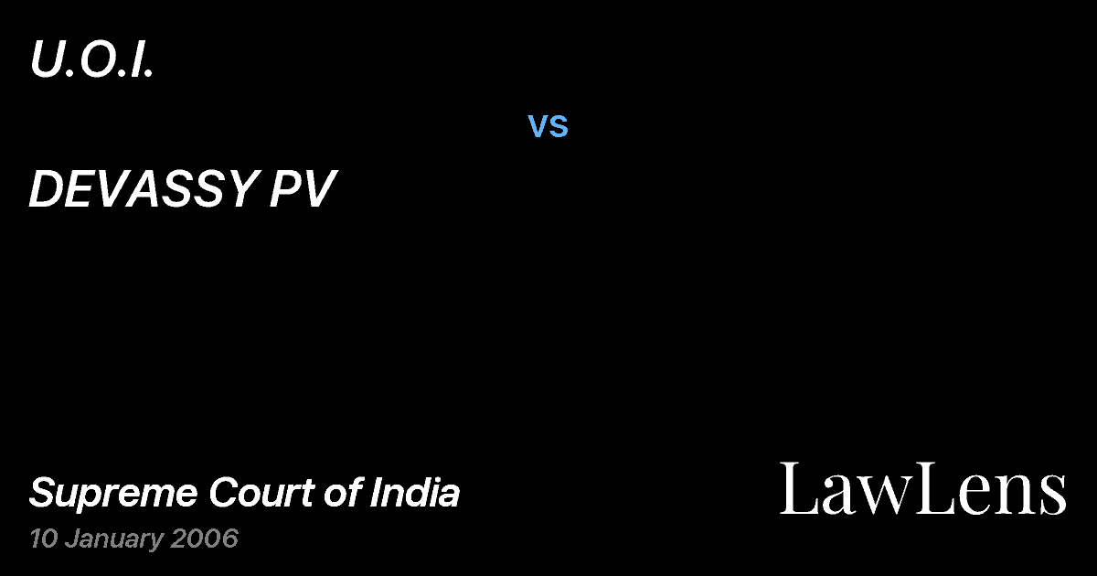 Preview image for U.O.I. vs. DEVASSY PV