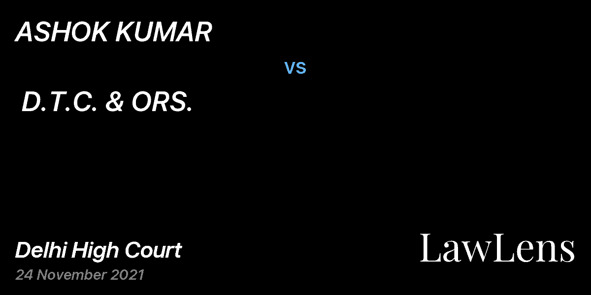 Preview image for ASHOK KUMAR  vs.  D.T.C. & ORS.