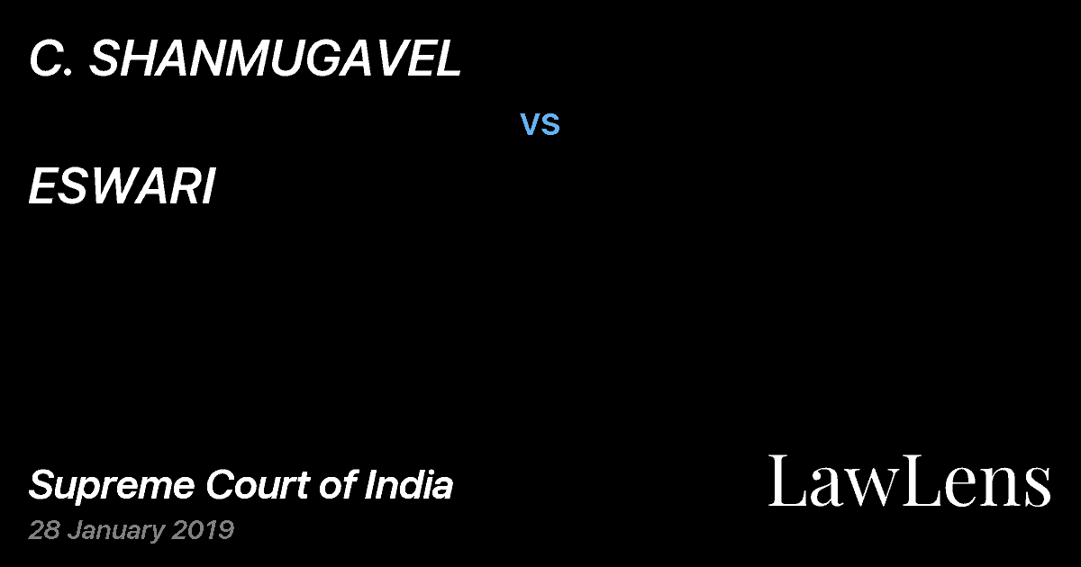 Preview image for C. SHANMUGAVEL vs. ESWARI