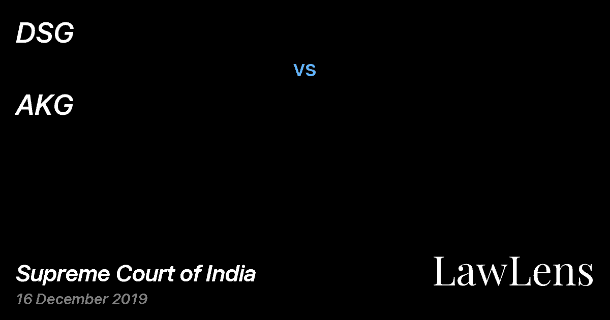 Preview image for DSG vs. AKG