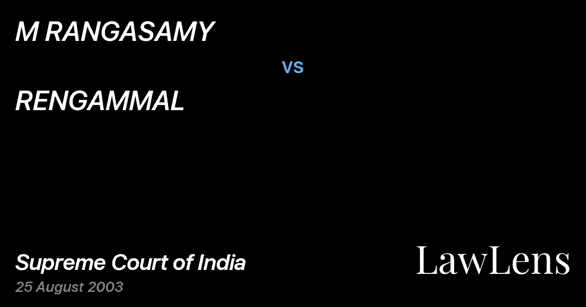 Preview image for M RANGASAMY vs. RENGAMMAL