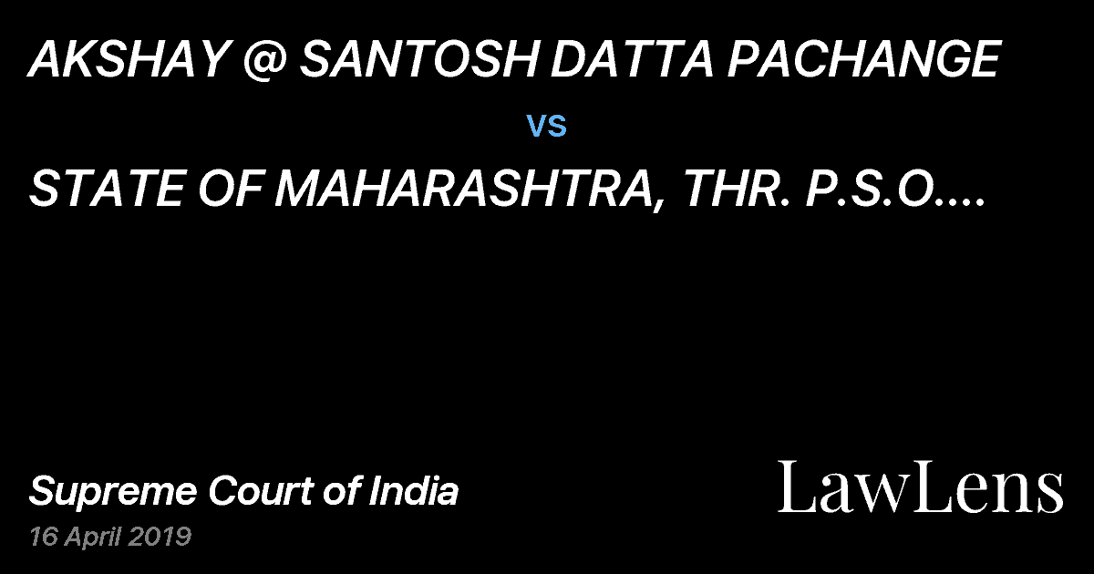 Preview image for AKSHAY @ SANTOSH DATTA PACHANGE  vs.  STATE OF MAHARASHTRA, THR. P.S.O. TELHARA, AKOLA