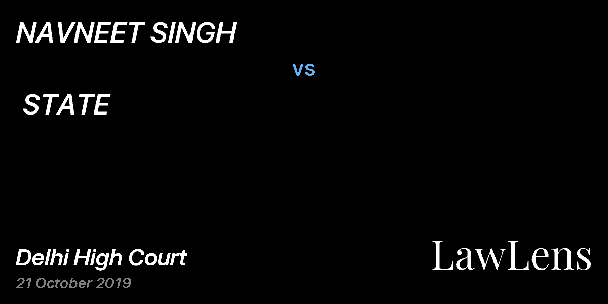 Preview image for NAVNEET SINGH  vs.  STATE