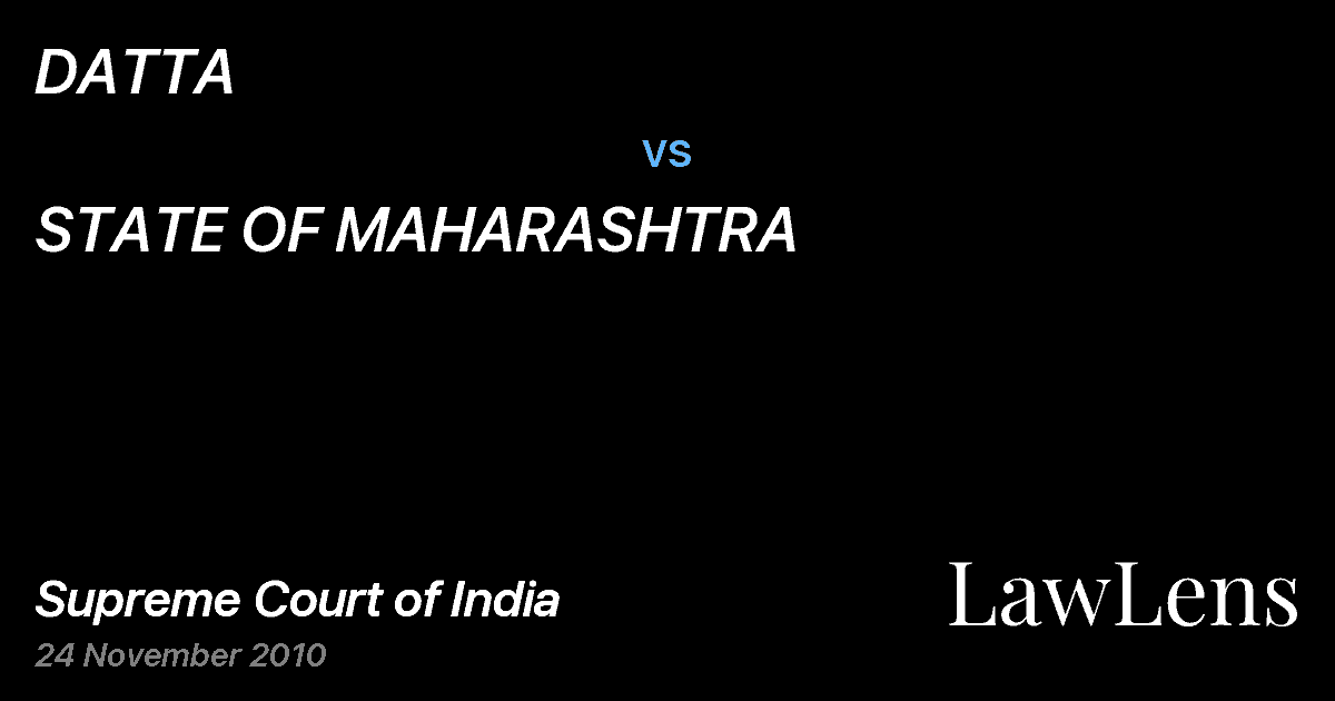Preview image for DATTA vs. STATE OF MAHARASHTRA