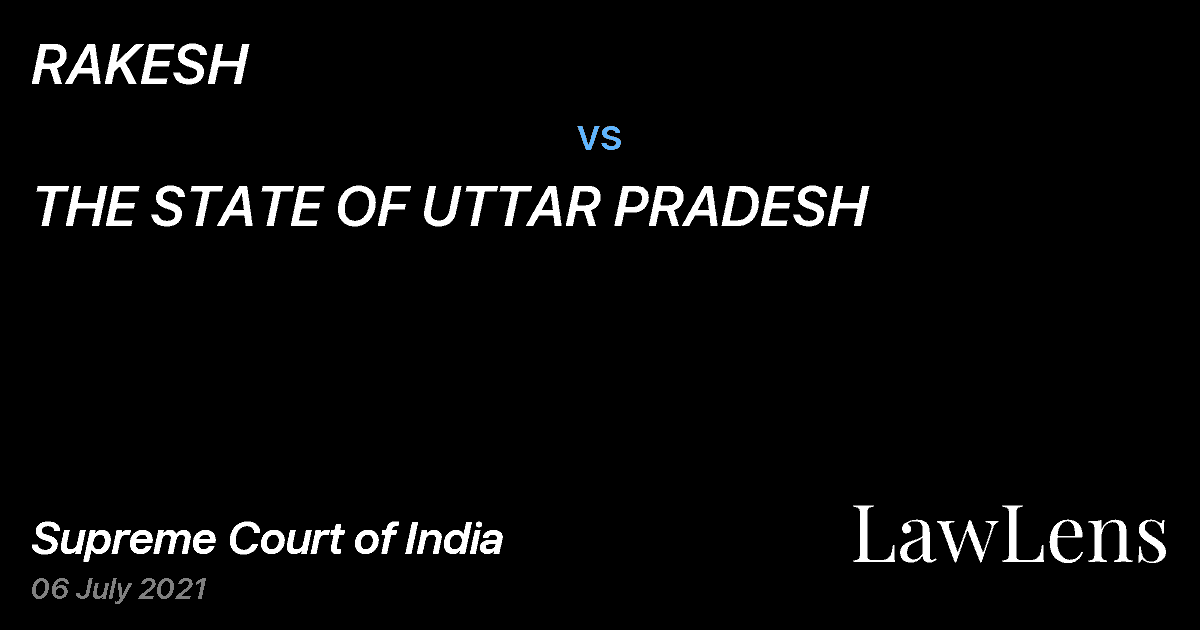 Preview image for RAKESH vs. THE STATE OF UTTAR PRADESH