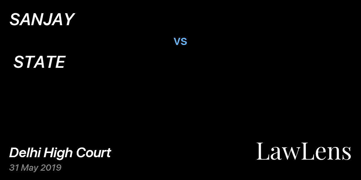 Preview image for SANJAY vs. STATE