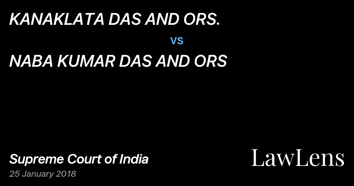 Preview image for KANAKLATA DAS AND ORS. vs. NABA KUMAR DAS AND ORS