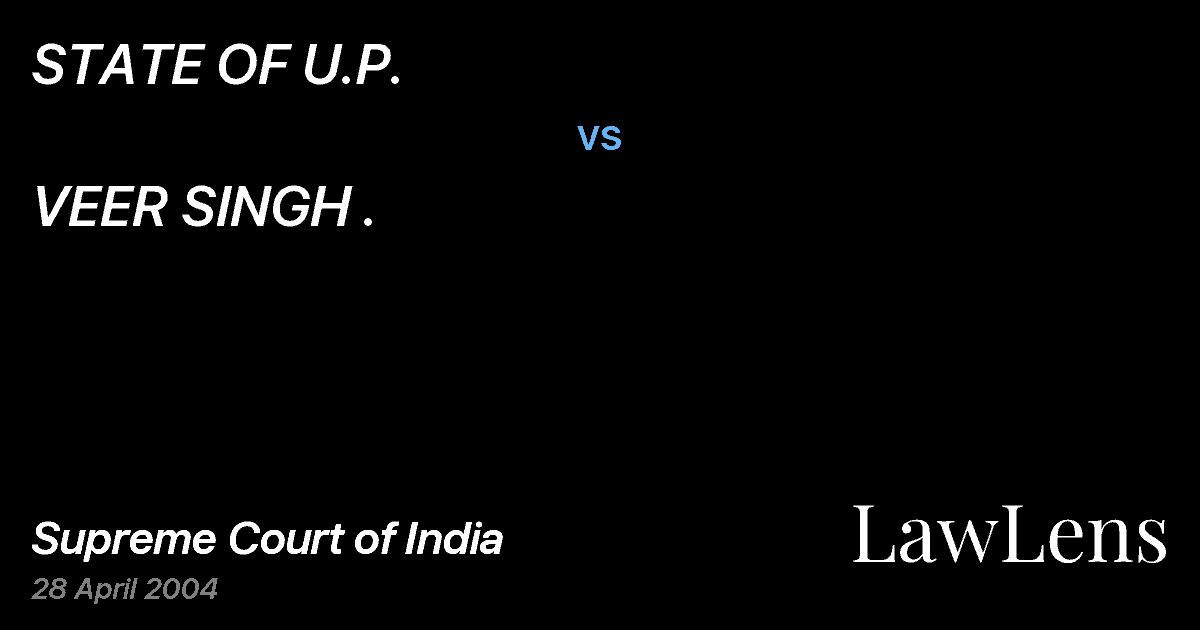 Preview image for STATE OF U.P. vs. VEER SINGH .