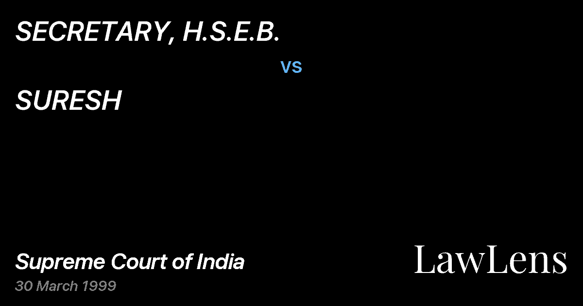 Preview image for SECRETARY, H.S.E.B. vs. SURESH