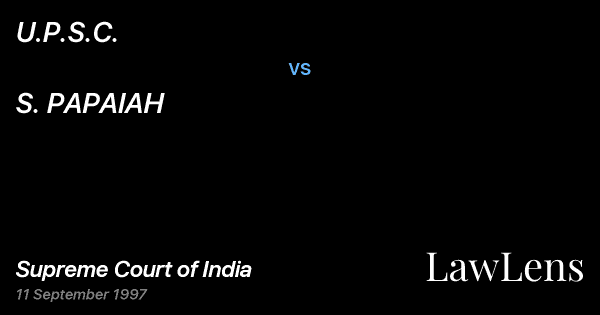 Preview image for U.P.S.C. vs. S. PAPAIAH